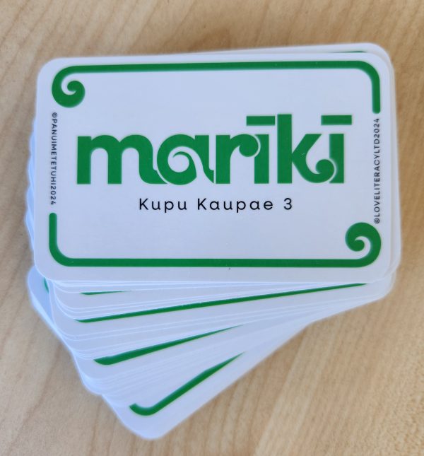 Pack of game cards:  Marīkī Kupu Kaupae 3